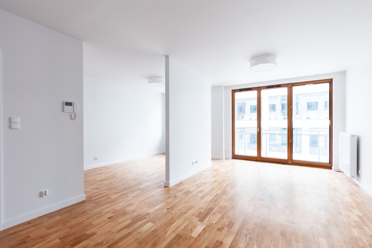 An empty, clean apartment after turnover cleaning. Ready for the next tenant!